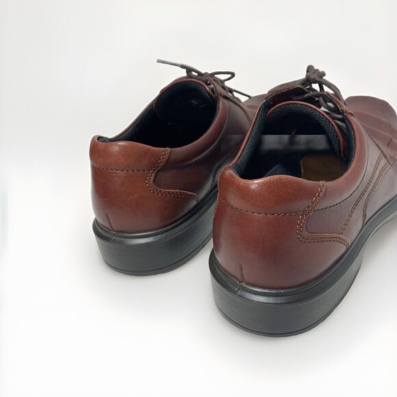 ECCO Men's Helsinki Bicycle Toe  Brown Leather Shoes 43 EU / 9-9.5 US - Picture 10 of 15